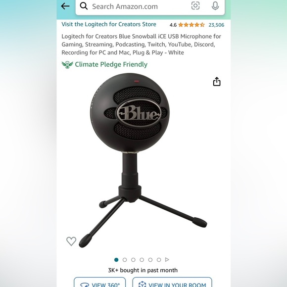 Logitech Creators Blue Snowball ICE audio - USB Microphone - Picture 5 of 5